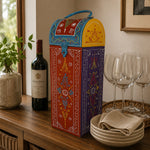 Porta vino Pushpa Rangoli - BOUTIQUEDELAINDIAENCOLOMBIA