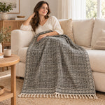 Manta Decorativa 100% Algodón Artesanal - BOUTIQUEDELAINDIA