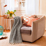 Manta Decorativa 100% Algodón Artesanal - BOUTIQUEDELAINDIA