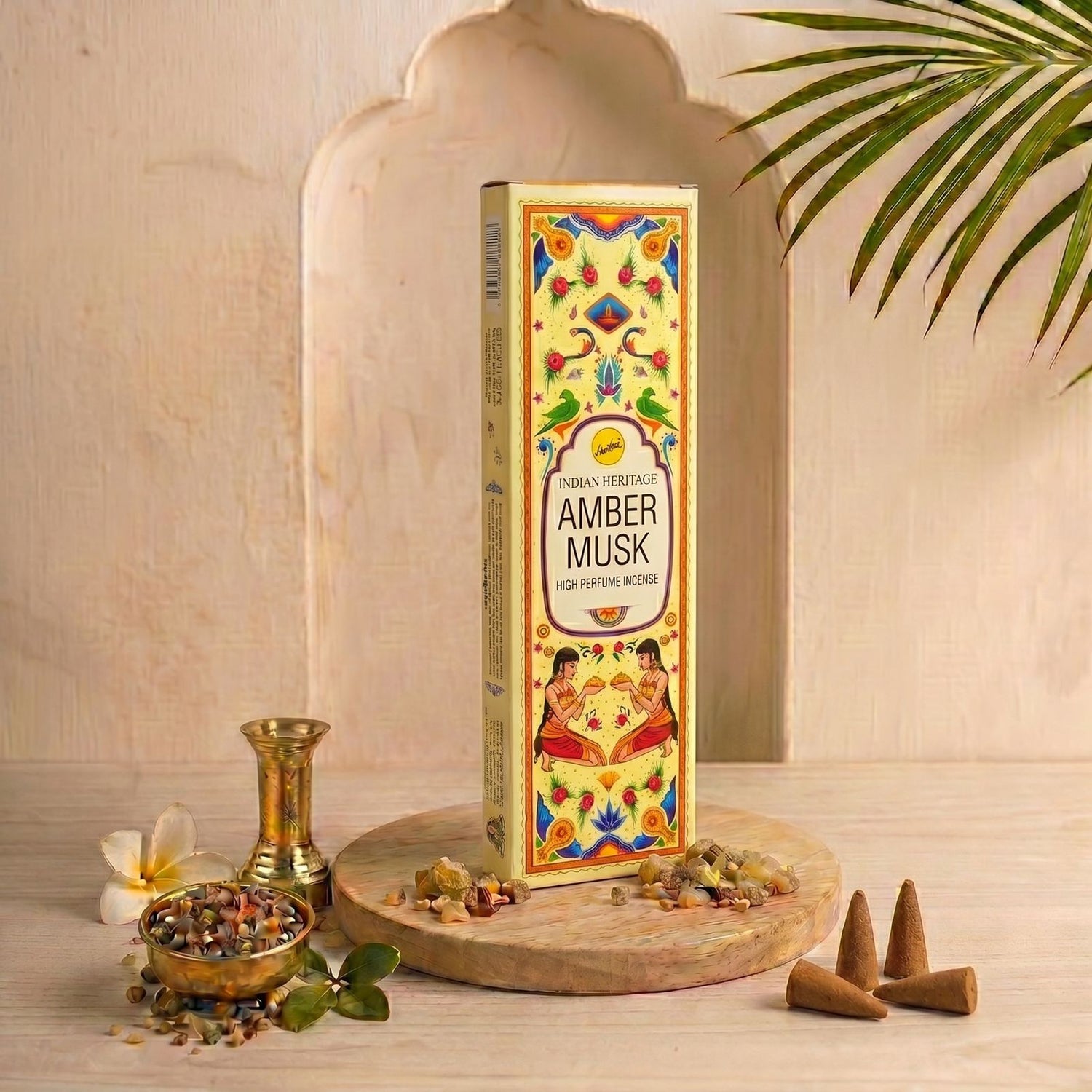 Incienso Heritage Cono - Cascada Amber Musk x 10 Conos