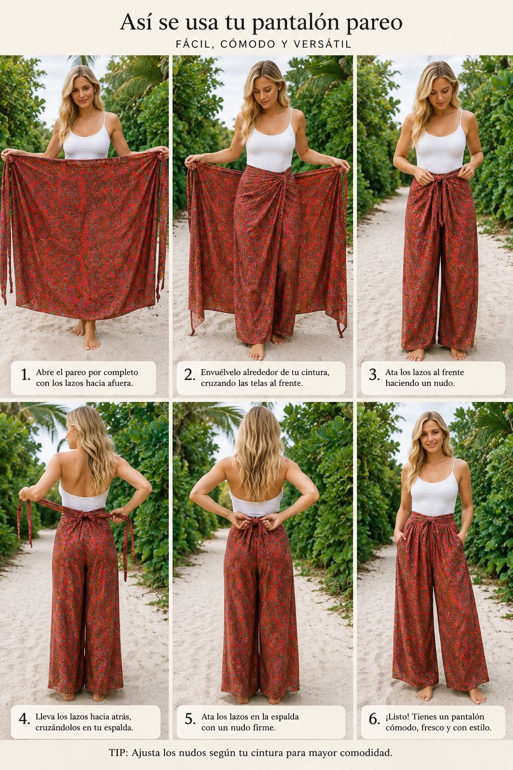Pantalón Mariposa Rubí Maharani