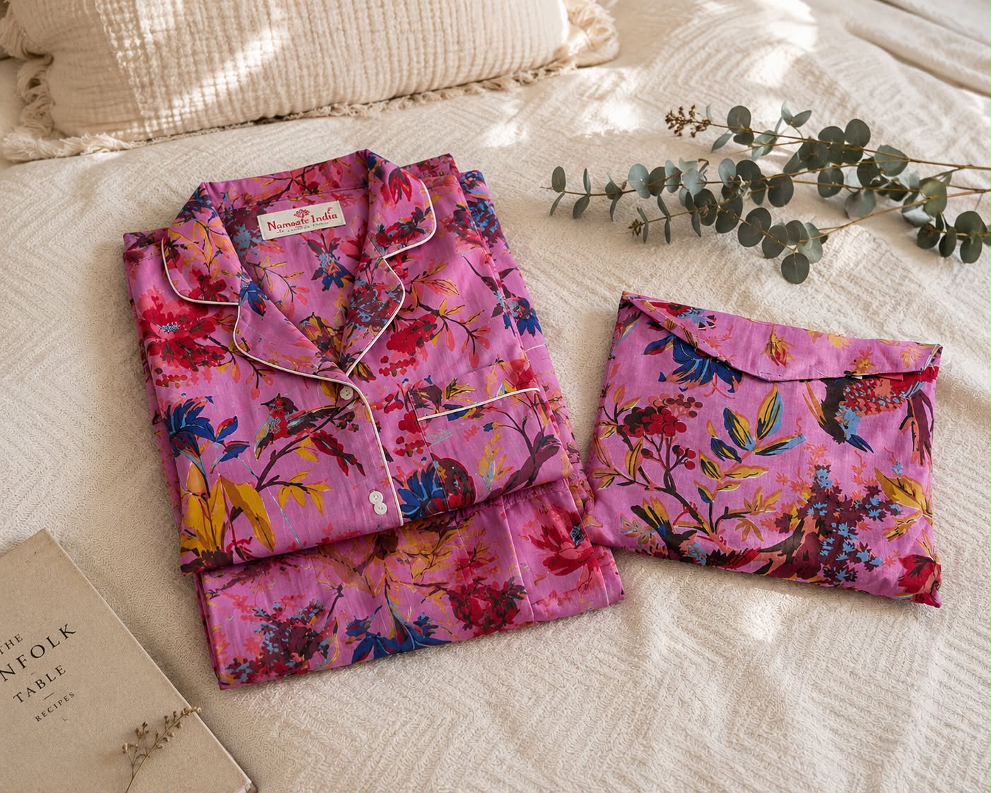 Pijama Block Print Jardín Real