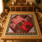 Mantel Cuadrado Imperial Bordado - BOUTIQUEDELAINDIA