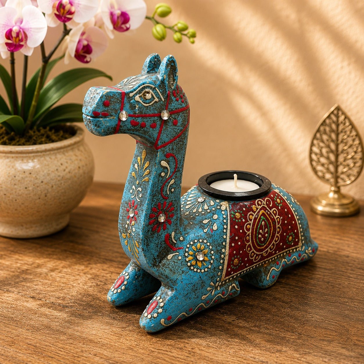 Candelabro Decorativo Brisas del Lago Pangong - BOUTIQUEDELAINDIA
