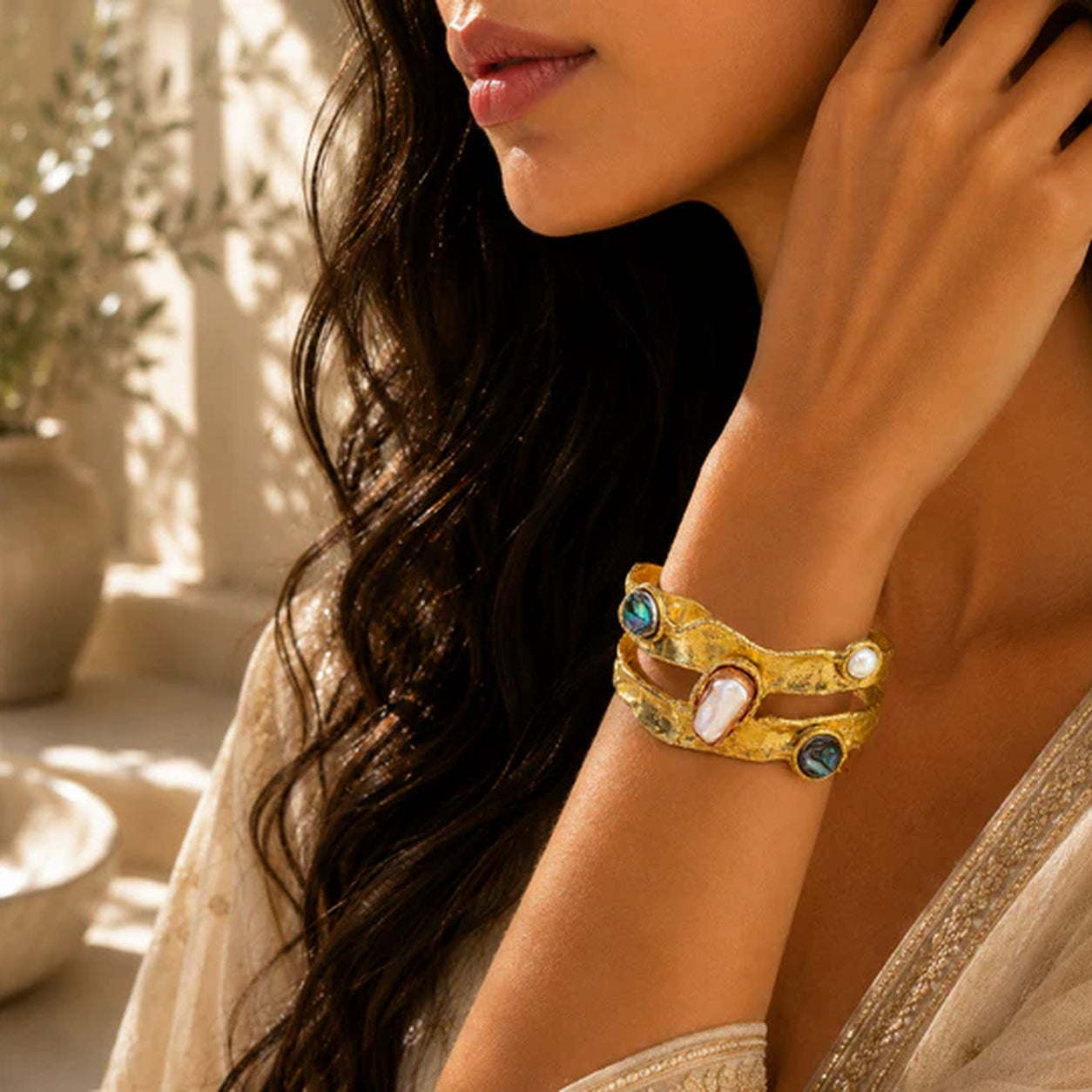 Samudra Muktika Bracelet with Semi-Precious Stones