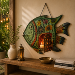 Pez Decorativo de Pared Matsya Verde : Candelabro