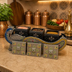 Organizador de Condimentos Pavo Real del Palacio de Amber - BOUTIQUEDELAINDIA