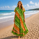 Vestido Anvika Verde Para Playa 