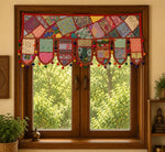 Cenefa India Udaipur Rosa con Patchwork Colorido - BOUTIQUEDELAINDIA
