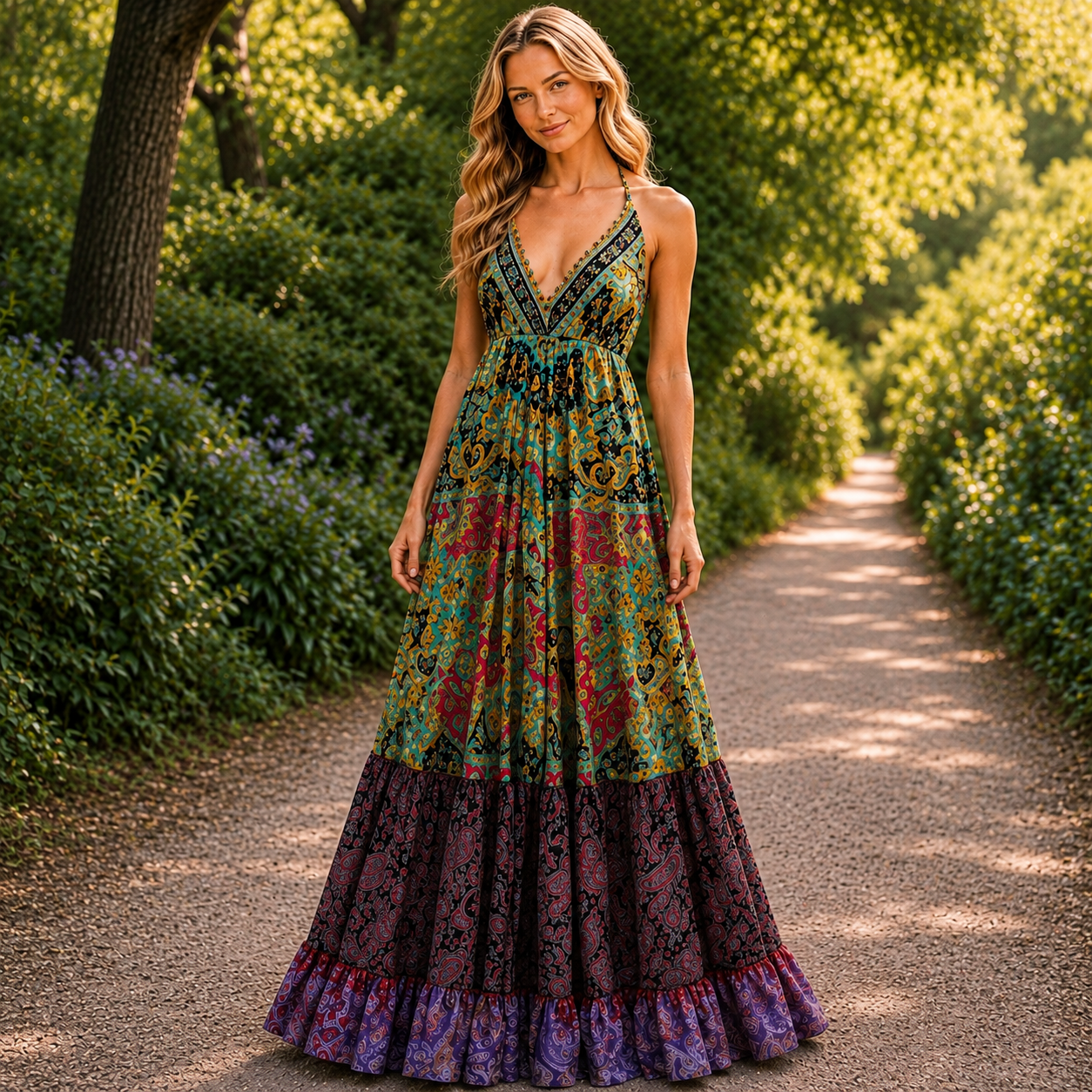 Vestido Mara Largo Verde