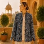 Chaqueta Doble Faz Índigo Azul - BOUTIQUEDELAINDIA