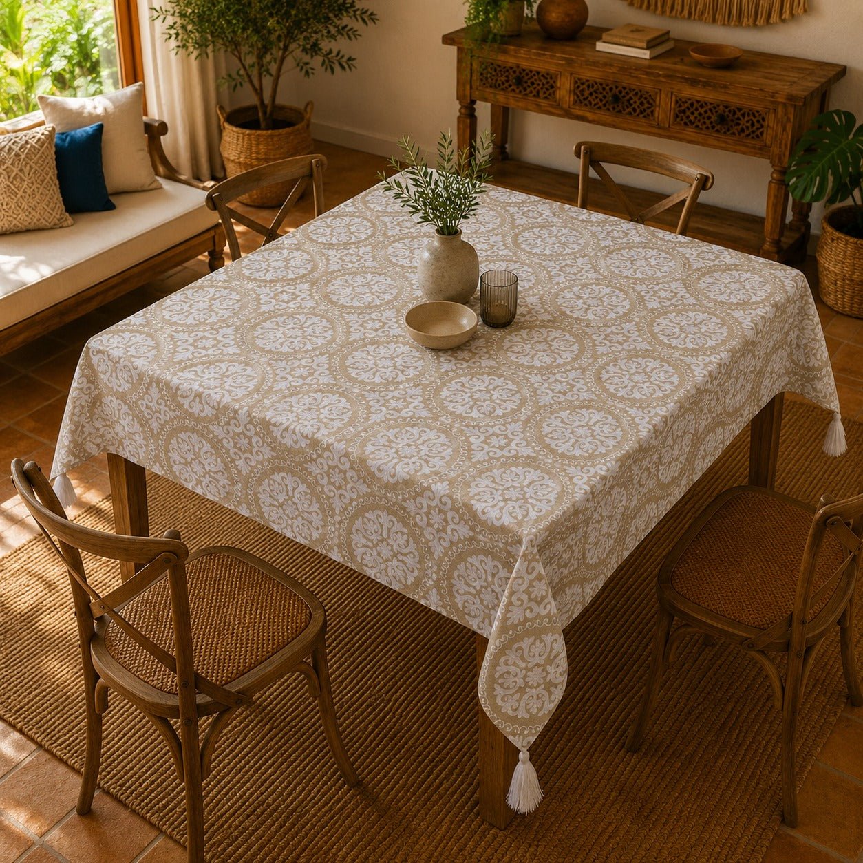 Mantel de Lino Cappadocia Arena - BOUTIQUEDELAINDIA