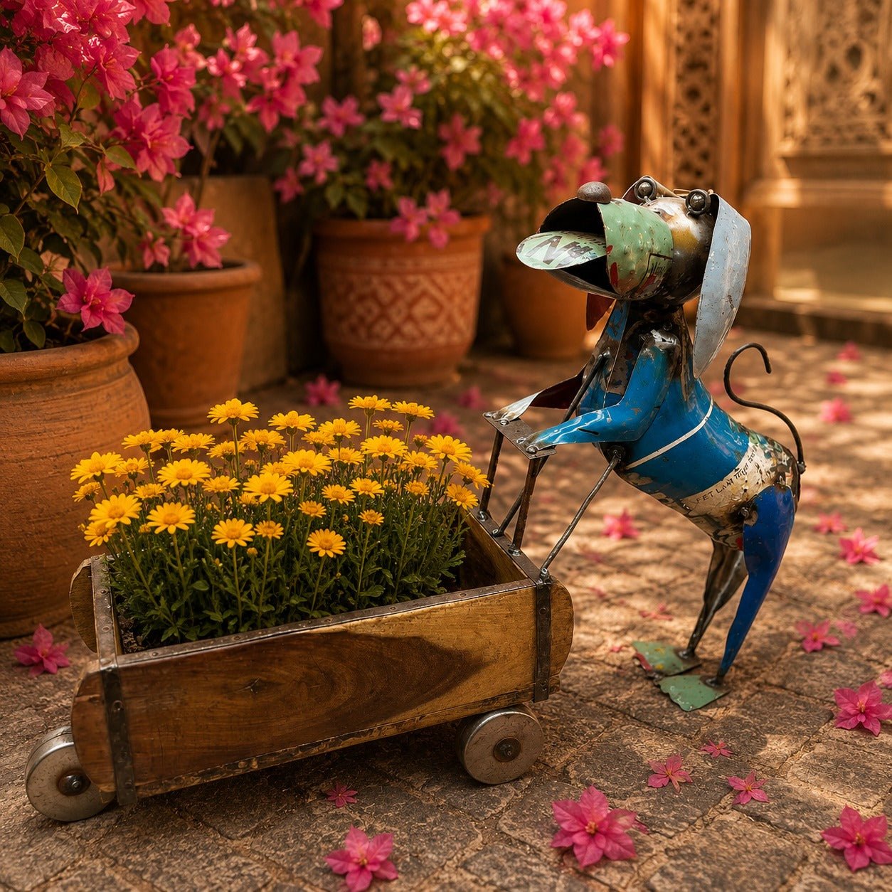 Carretilla de la Primavera en el Valle de Cachemira - BOUTIQUEDELAINDIA