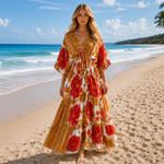 Vestido Meher 100 % Viscosa importada Rojo