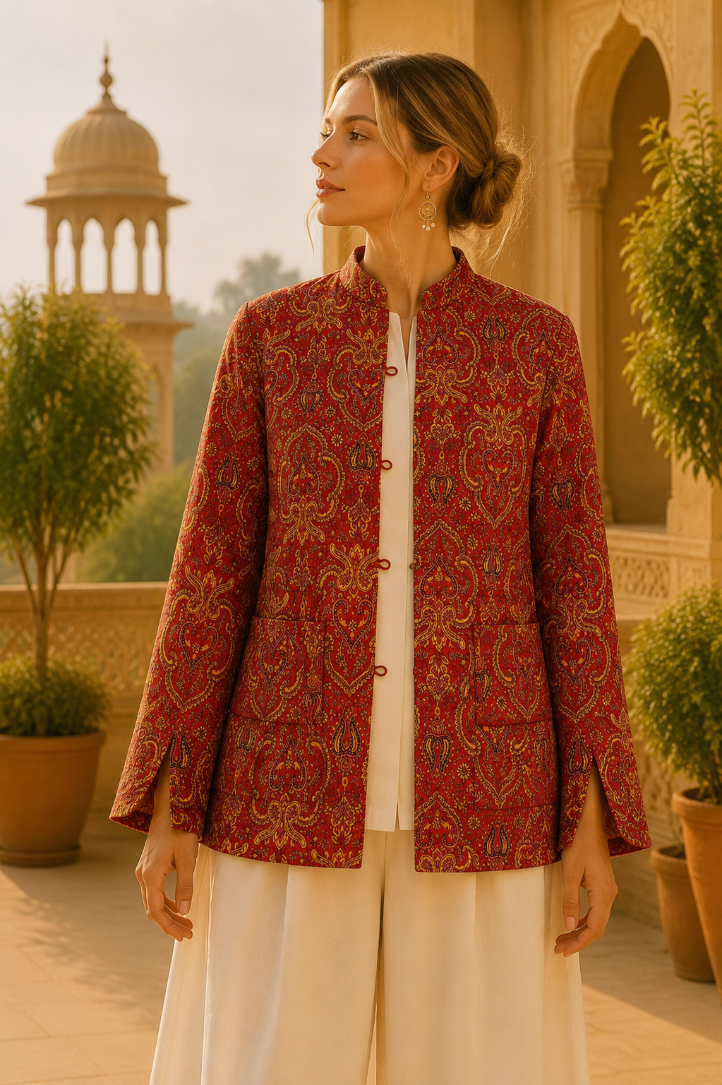 Chaqueta Doble Faz Paisley Rajputana