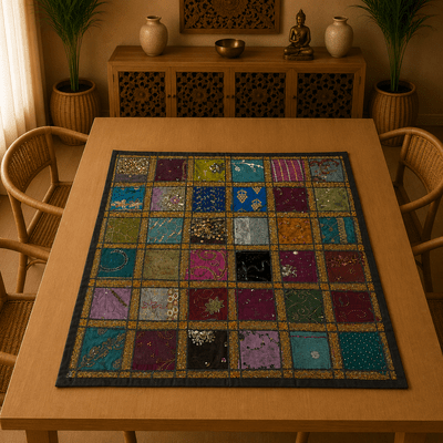 Camino de Mesa Fragmentos Reales - BOUTIQUEDELAINDIA