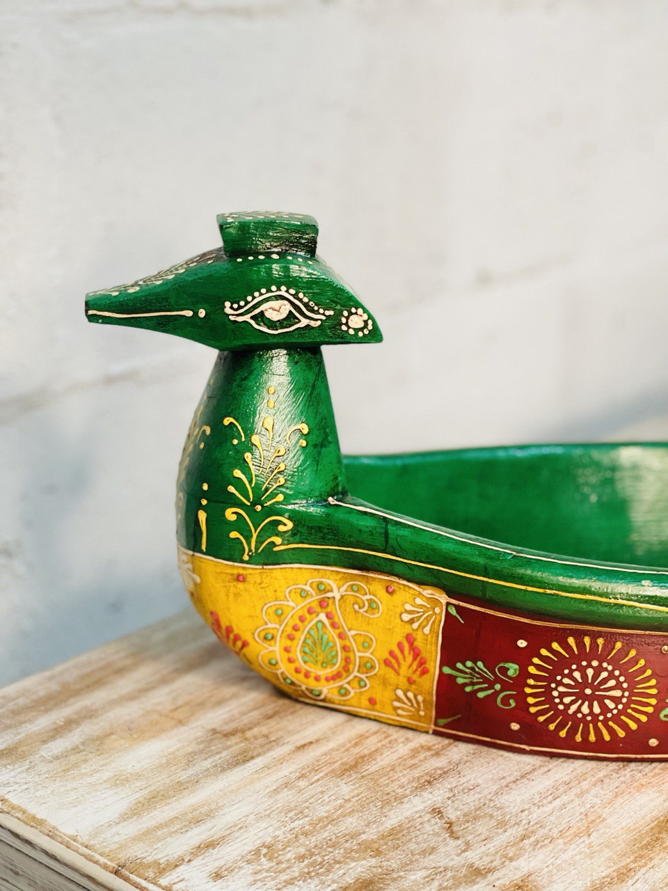 Frutero "Pato en la Huerta" - Madera Pintada a Mano