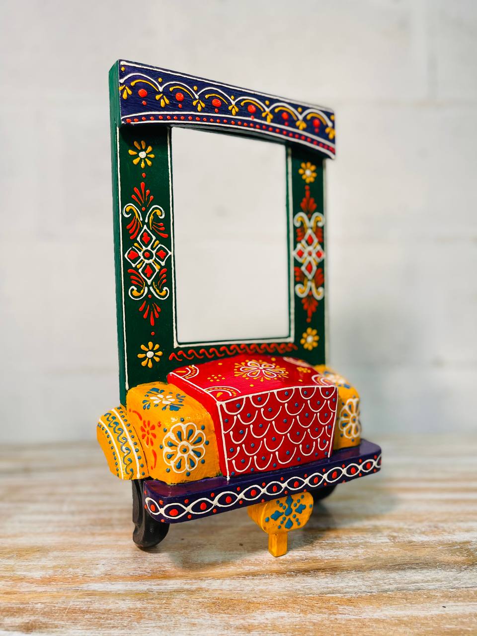 Porta Retrato "Aventura Camionera" - Madera Pintada a Mano con Diseño de Camión