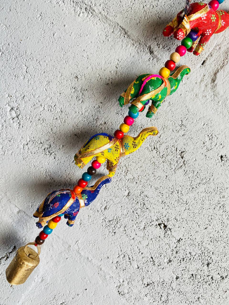 Colgante de Elefantes pequeños en tela